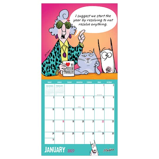 2027 Maxine Wall Calendar